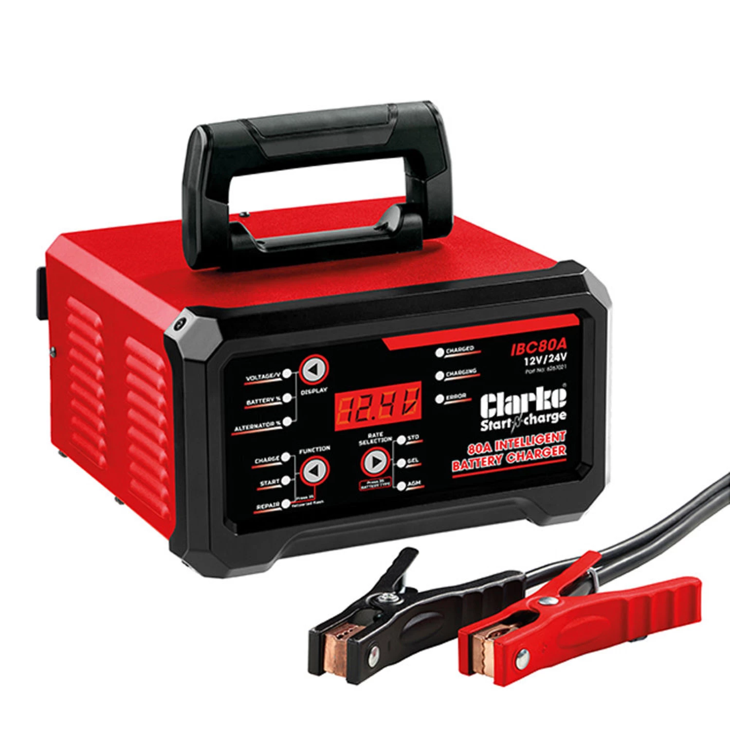 Clarke IBC80A 12V/24V 80A Intelligent Battery Charger - Machine Mart
