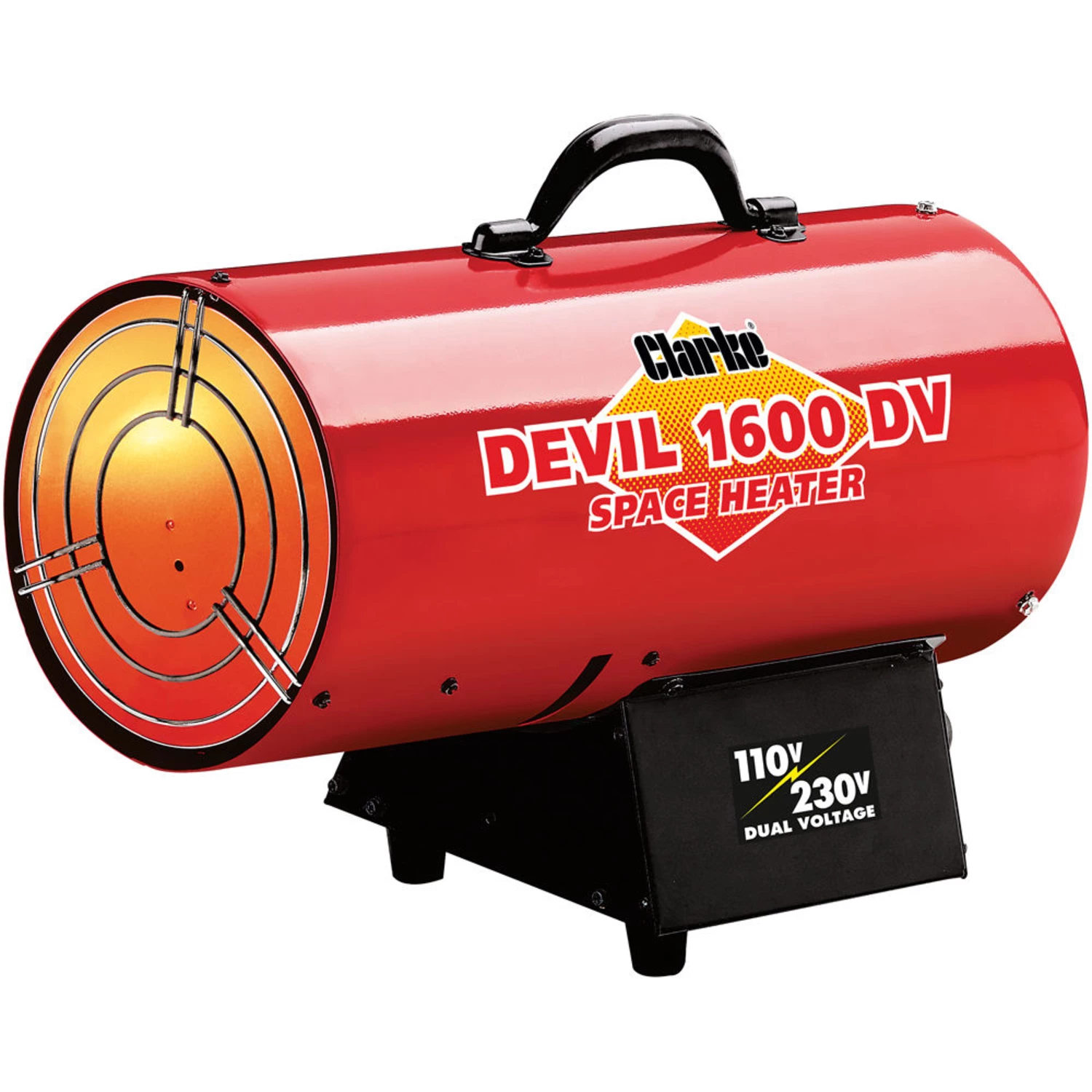 Clarke DEVIL1600DV 36.6kW Dual Voltage Propane Gas Fired Space