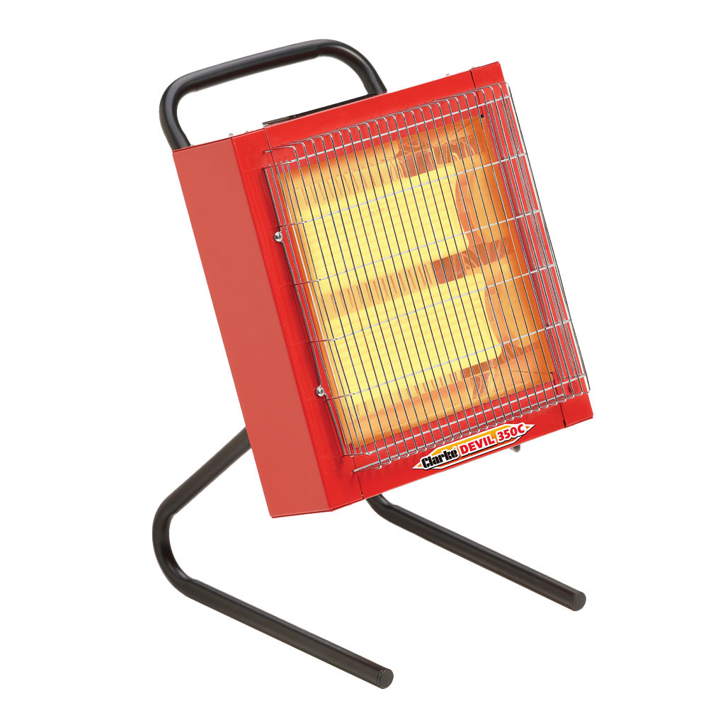 Clarke Devil 350C 2.4kW Ceramic Heater (230V) - Machine Mart - Machine Mart