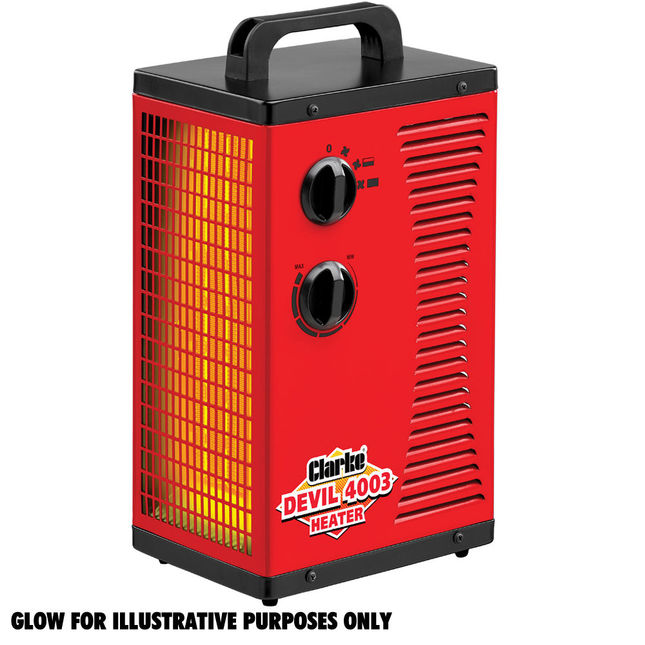 Clarke Devil 4003 2.8kW Workshop PTC Fan Heater (230V) - Machine Mart -  Machine Mart