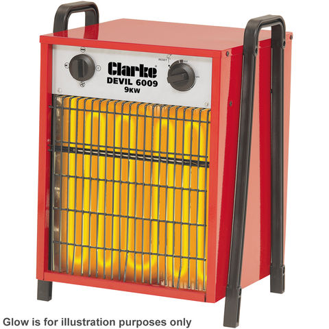 Photo of Clarke Clarke Devil 6009 9kw Industrial Electric Fan Heater -400v-