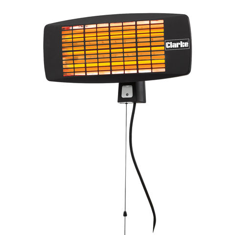 Clarke Devil 370SPC 2.8kW Remote Controlled Quartz Halogen Infrared Heater  (230V) - Machine Mart - Machine Mart