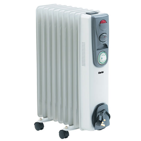 Clarke OFR 9/200 2kW Oil Filled Radiator With Timer 