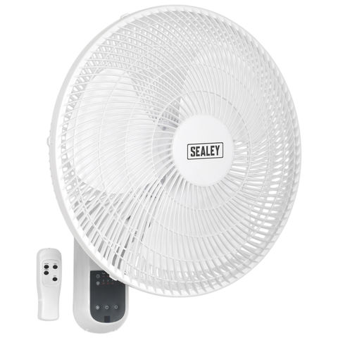 Image of Sealey Sealey SWF16WR 16" 3-Speed Wall Fan with Remote Control