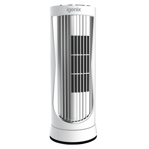 Igenix DF0022WH Digital 12" Mini Tower Fan with Timer White (230V)