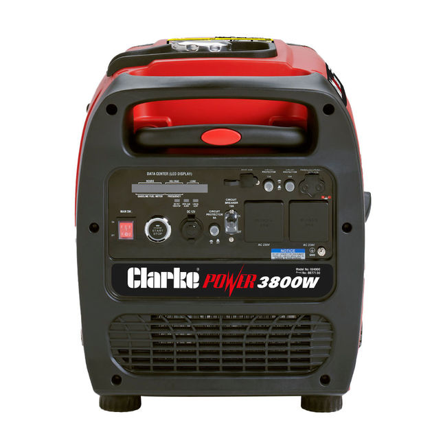 Clarke Ig4000 3.8kw Petrol Inverter Generator