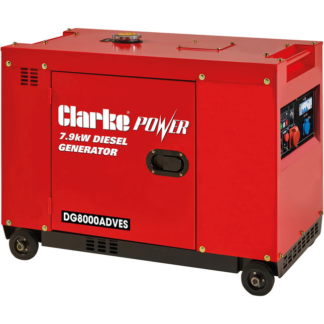 Clarke DG8000ADVES 7.9kVA Canopied Diesel Standby Generator - Machine Mart