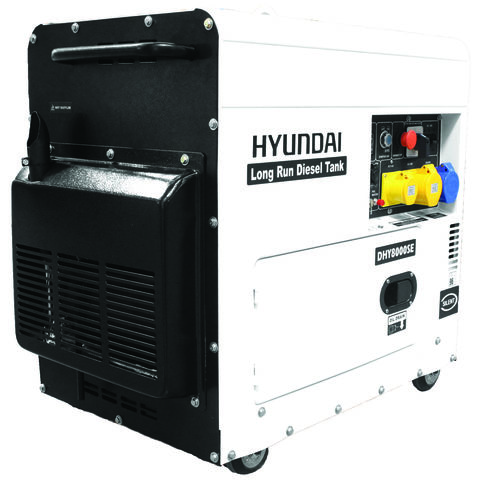 Hyundai DHY8000SELR 7.5kVA Diesel Standby Generator 110V & 230V