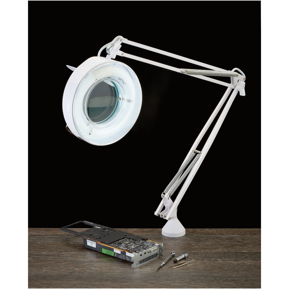 anglepoise magnifying lamp