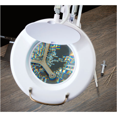 desk mounted magnifying led lamp