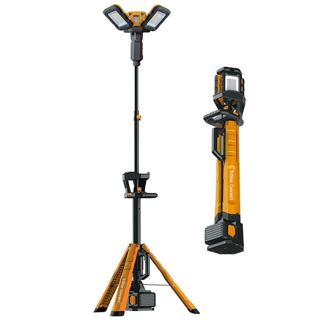 Image of Nightsearcher NSTRISTAR 18V Tristar Connect Collapsible Hybrid Powered Floodlight (18V/230V)