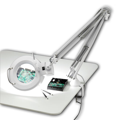 Clarke SAM127 Desk Mounted Magnifying LED Lamp