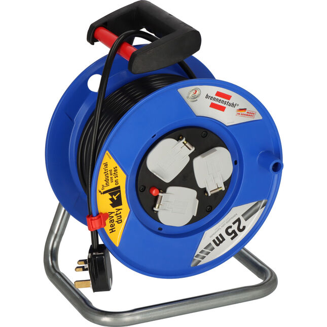 Image of Brennenstuhl Garant 25m 3-Way Cable Reel (230V)