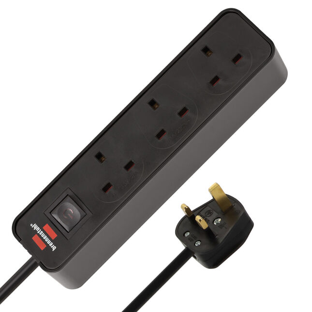 Image of Brennenstuhl Ecolor 1.5m 3 gang Extension Lead