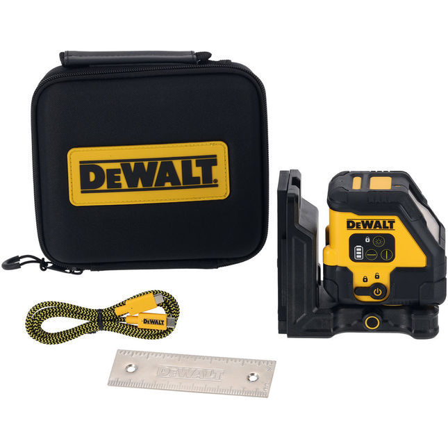 Dewalt Dcle14201rb-xj Usb-c Cross Line Red Beam Laser Level