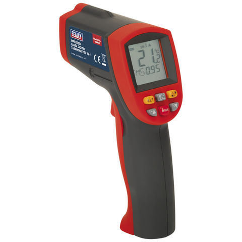 Image of Sealey Sealey VS907 Infrared Laser Digital Thermometer 12:1