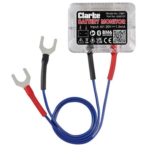 Clarke CBBT1 12V Bluetooth Battery Monitor/Tester and Vehicle Locator