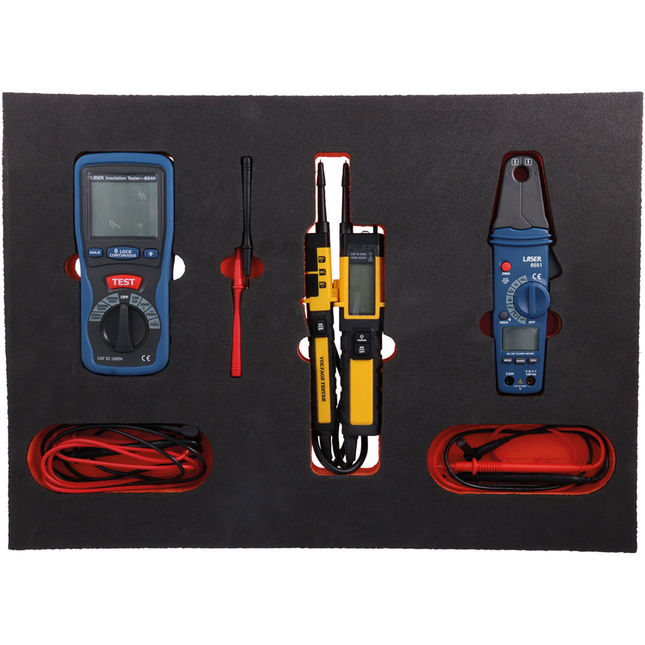Laser 8489 Insulated Test Instruments In Foam Inlay