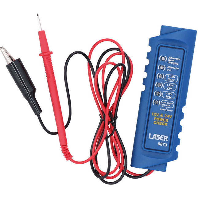 Image of Laser 8873 Battery & Alternator Tester 12/24V