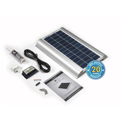 Image of Solar Technology International PV Logic 20Wp Motorhome Kit Alloy Aero Fitting Kit