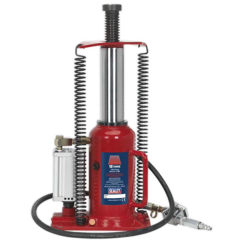 Sealey YAJ18S 18 Tonne Air Operated Bottle Jack - Machine Mart ...