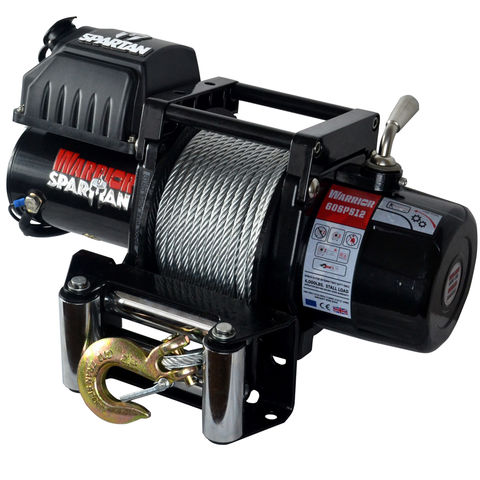 Image of Warrior Warrior Spartan Extended Drum 2727kg 12V DC Steel Rope Winch