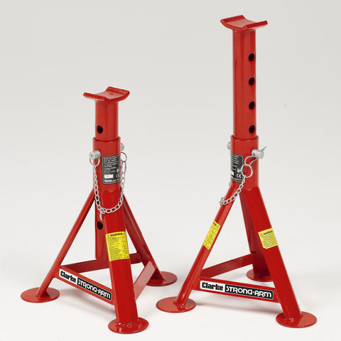 Image of Clarke Clarke CAX3TPB Pair of 3 Tonne Axle Stands (1.5T per stand)