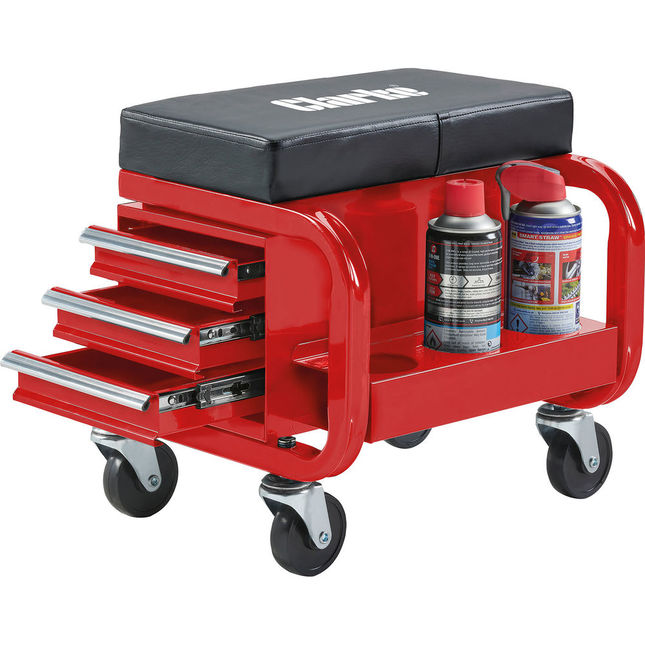 Clarke Cmsu3-b Mechanics Utility Seat & Toolbox