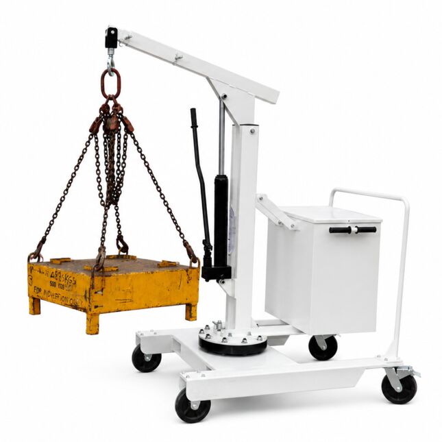 Eco Warrior Wrrscb550 550kg Manual Counterbalanced Crane With Slewing Jib