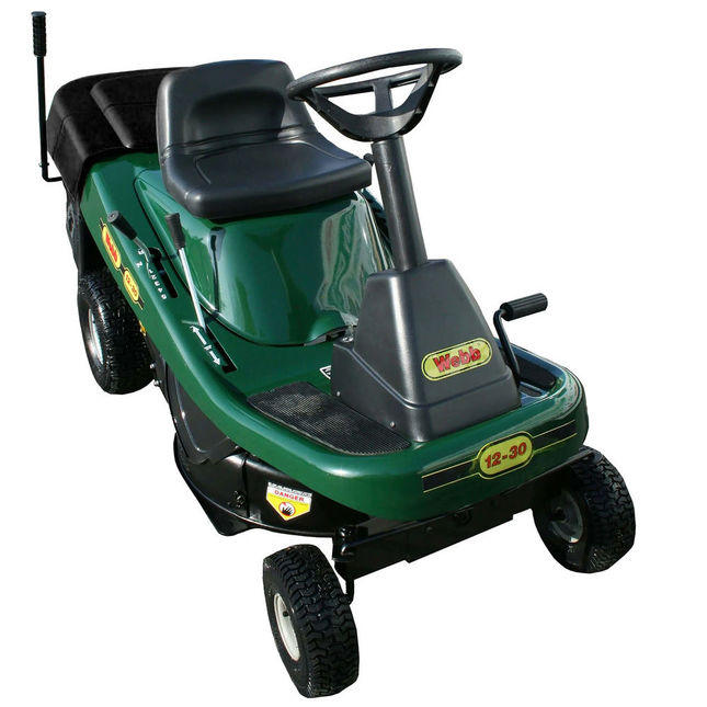 Webb 76cm (30″) Ride-On Lawnmower with Collector