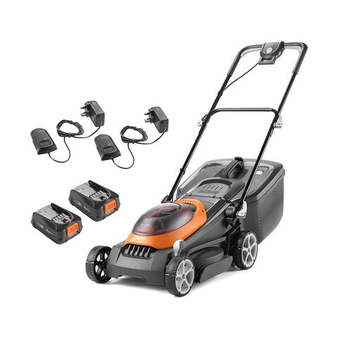 Flymo UltraStore 380R 36V 38cm Electric Rotary Lawnmower with 2 x 2.5Ah batteries