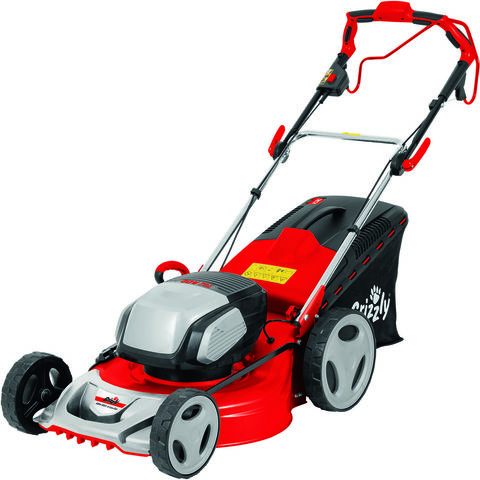 Image of Grizzly Tools 40 Volt Grizzly ARM4051 Cordless 51cm Lawnmower with 3 x Battery & Charger (40V)