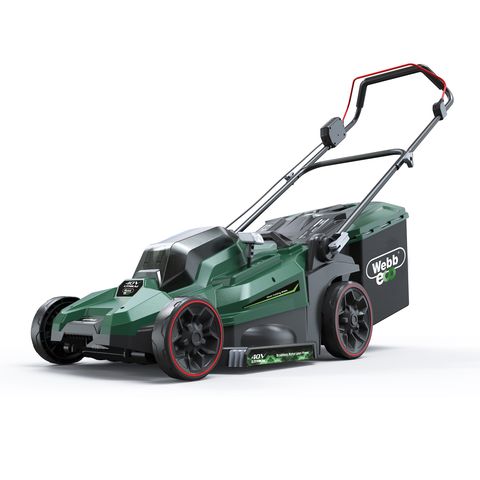Webb 20V 33cm (17") Cordless Rotary Lawnmower with 2 x 4Ah Battery & Charger
