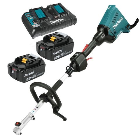 Makita DUX60PG2 LXT 18V x 2 Multi-function Power Head with 2 x 6Ah Batteries & Charger