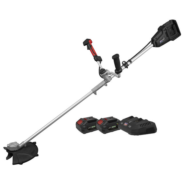 Sealey CP40VBCKIT 35cm Brush Cutter & Trimmer Kit with 2x 20V 4Ah Batteries