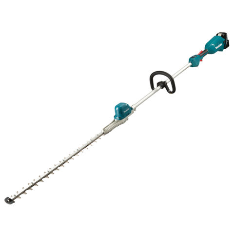 Image of Makita Makita LXT DUN600LRTE Brushless Pole Hedge Trimmer, Fixed Head with 2 x 5Ah Batteries & Charger
