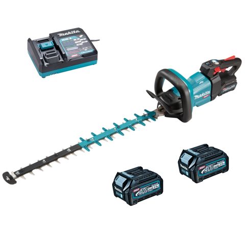Makita UH004GD201 40VMAX Hedge Trimmer 60cm XGT with 2 x 2.5Ah Batteries
