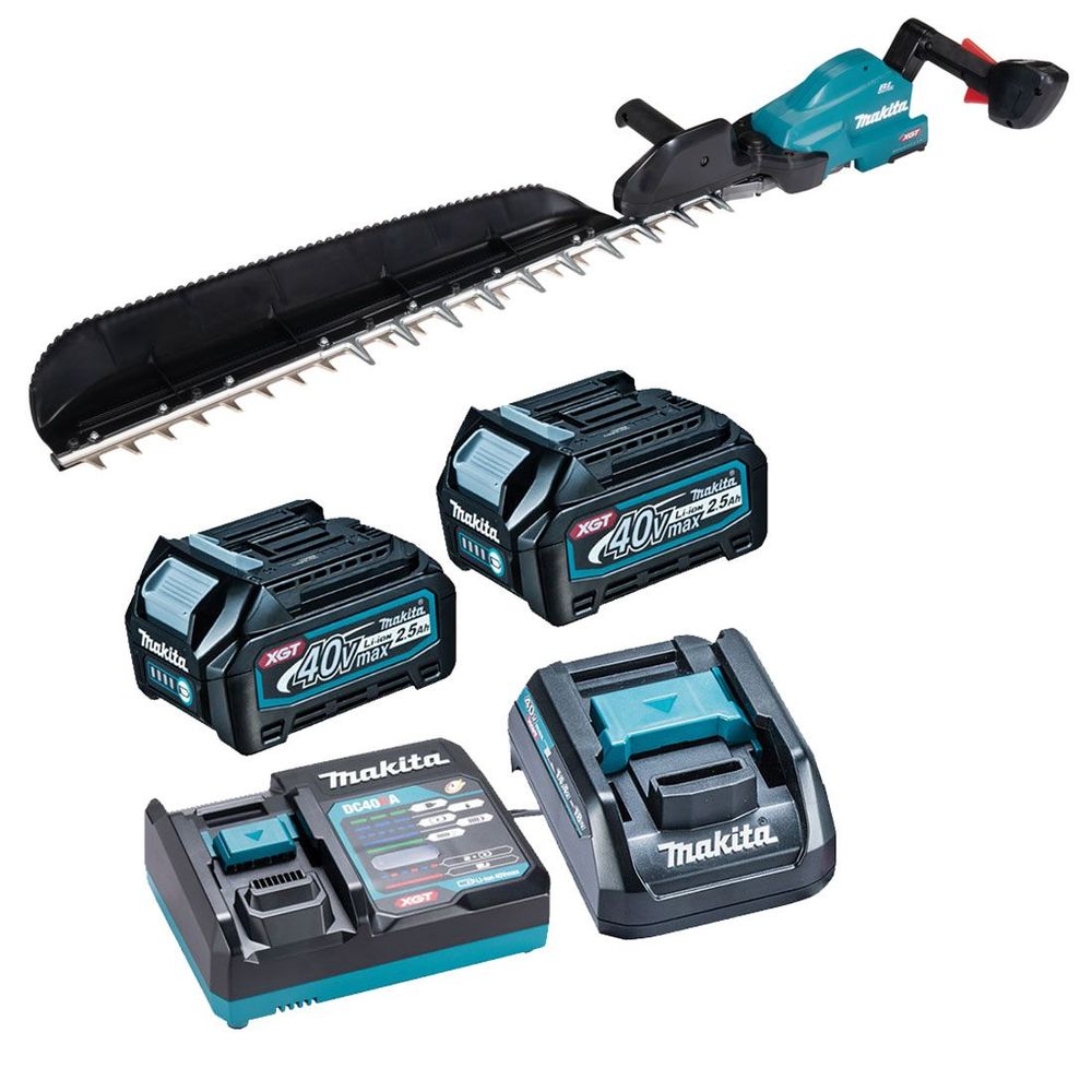 Makita UH014GD202 40Vmax BL XGT 75cm Hedgetrimmer with 2 x