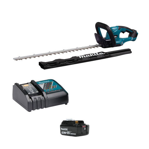Makita DUH607RT 18V LXT 60cm Hedge Trimmer with 5Ah Battery & Charger