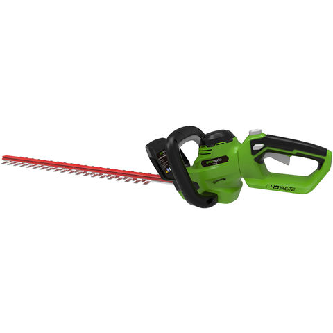 Image of Greenworks Greenworks G40HT61K2-A 40V Hedge Trimmer with 2Ah Battery and Charger