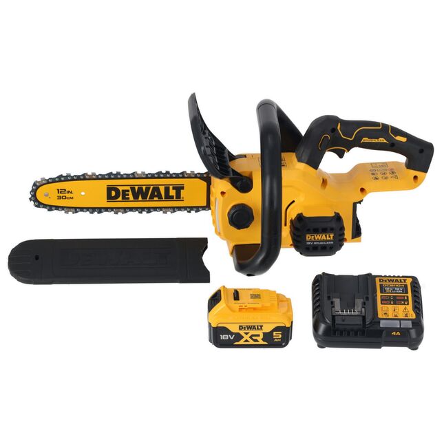Dewalt Dcmcs565p1-gb 18v Xr Brushless 30cm Chainsaw - 1 X 5ah