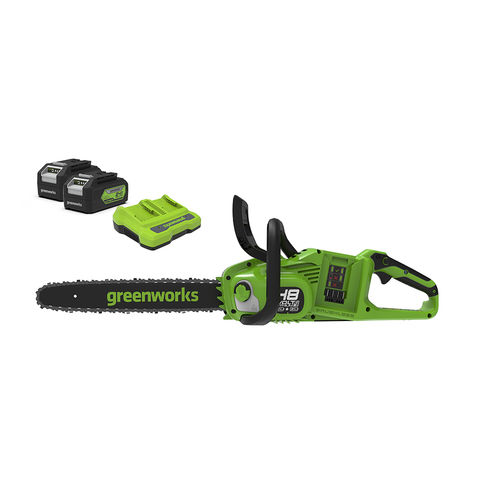 Greenworks Greenworks 48V (2 x 24V) Chainsaw with 2 x 4Ah Battery & Charger