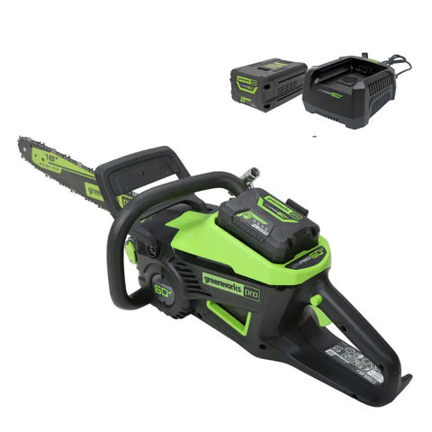Greenworks 60V 40cm Chainsaw with 4Ah Battery & Charger