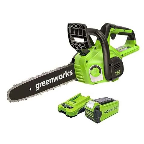 Greenworks 40V 30cm Chainsaw with 2Ah Battery & Charger