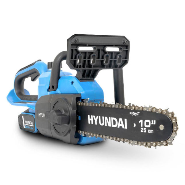 Hyundai Hy20ccs10 25cm Cordless Chainsaw 20v Li-ion 4ah Battery & Charger