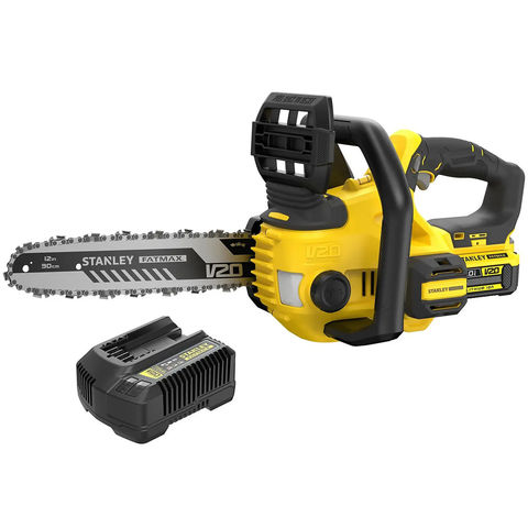 Stanley FatMax V20 SFMCCS630M1-GB 18V Cordless 30cm Chainsaw with 4Ah Battery & Charger