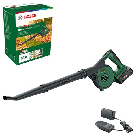 Bosch UniversalLeafBlower 18V-130 Leaf Blower with 2.5Ah Battery & Charger