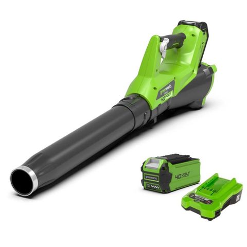 Greenworks 40V 110mph Garden Blower with 2Ah Battery & Charger