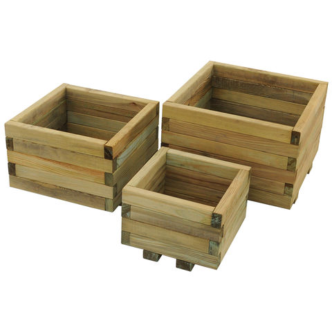 Image of Forest Forest Kendal Square Planter - Set of 3