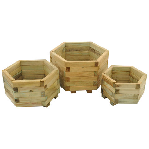 Image of Forest Forest York Hexagonal Planter - Set of 3